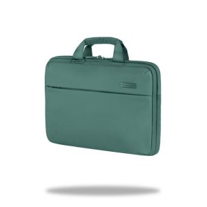 Žalia CoolPack rankinė kompiuteriui, modernus siluetas