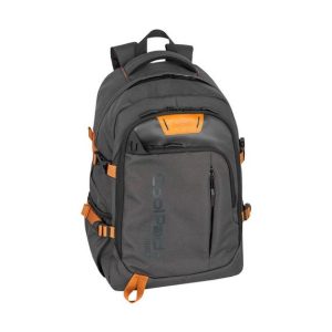 Kuprinė CoolPack tamsiai pilka su oranžiniais akcentais iš priekio