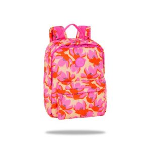 Kuprinė CoolPack Abby Flores Rosa su rožiniais žiedais šviesiame fone