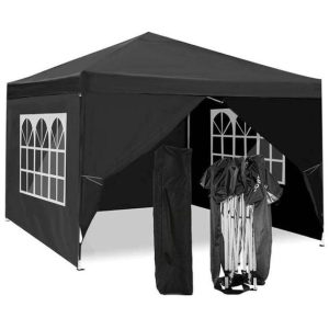 Automatinis sodo paviljonas 3x3 juodas Holla Garden