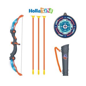 Lankininko rinkinys HollaKids vaikams melsvas su LED efektais ir taikiniu