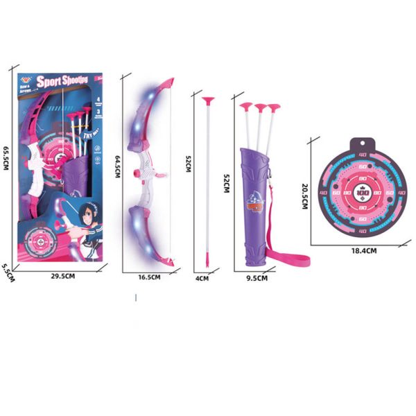 Lankininko rinkinys HollaKids vaikams violetinis su LED efektais ir taikiniu - Image 6
