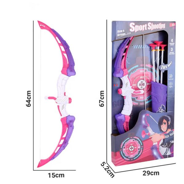 Lankininko rinkinys HollaKids vaikams violetinis su LED efektais ir taikiniu - Image 7