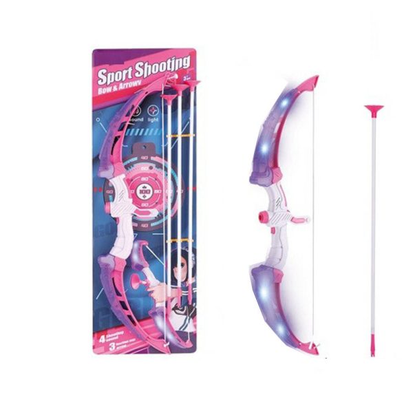 Lankininko rinkinys HollaKids vaikams violetinis su LED efektais ir taikiniu - Image 2