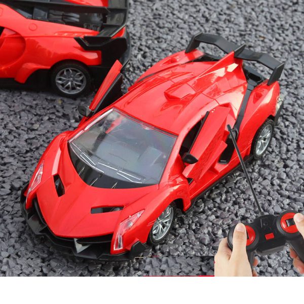 Raudonas nuotoliniu būdu valdomas sportinis automobilis HollaKids - Image 9