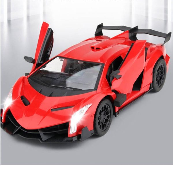 Raudonas nuotoliniu būdu valdomas sportinis automobilis HollaKids - Image 4