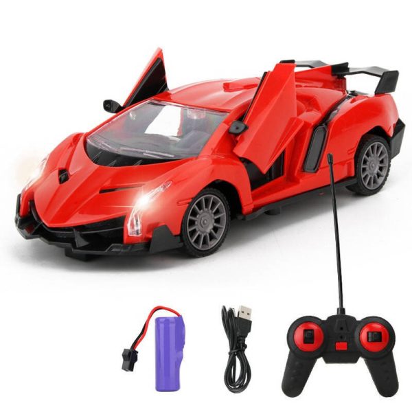Raudonas nuotoliniu būdu valdomas sportinis automobilis HollaKids - Image 2