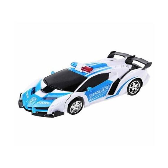 Policijos žaislinis automobilis su švyturėliais