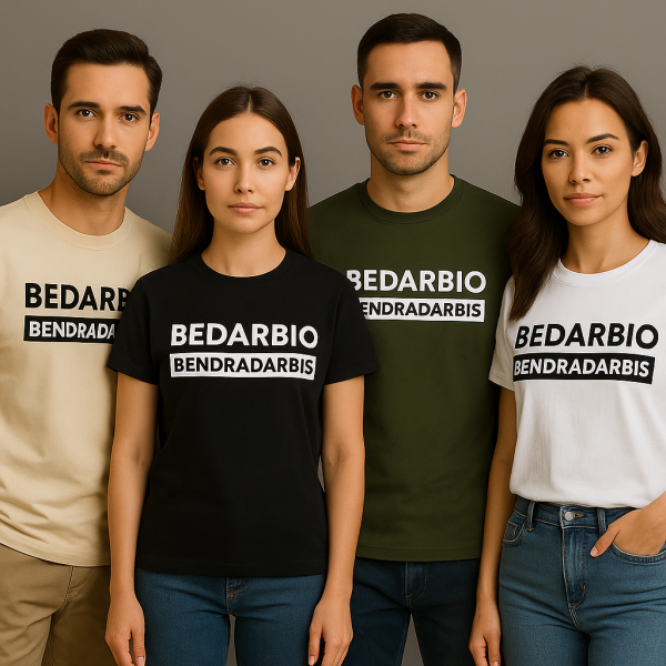 Marškinėliai su užrašu Bedarbio bendradarbis - Image 2