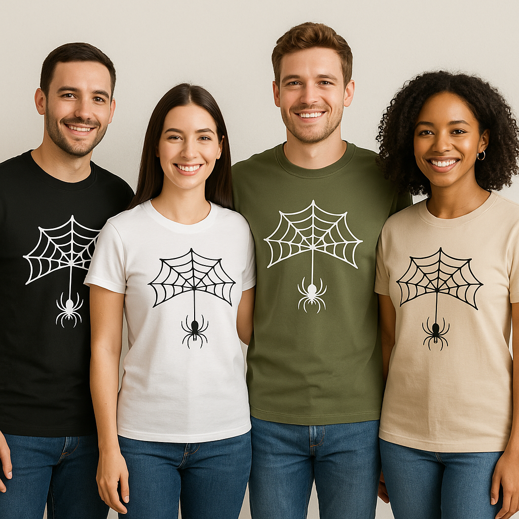 Marškinėliai su voratinkliu